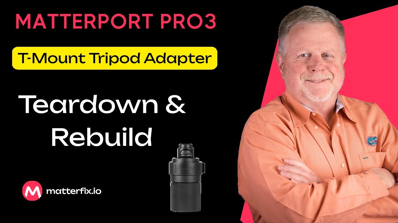 Matterport Pro3 T-Mount Tripod Adapter Teardown & Rebuild