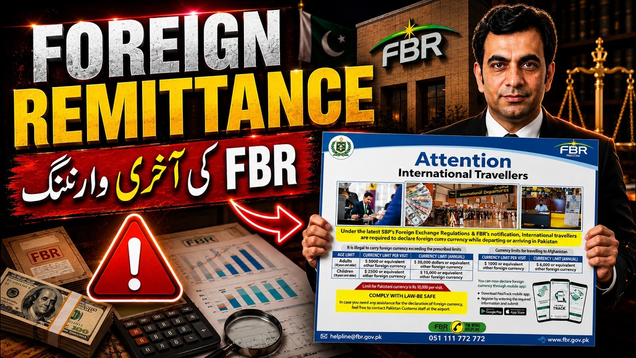 FOREIGN REMITTANCE: Very IMPORTANT RULE for OVERSEAS PAKISTANI to bring cash