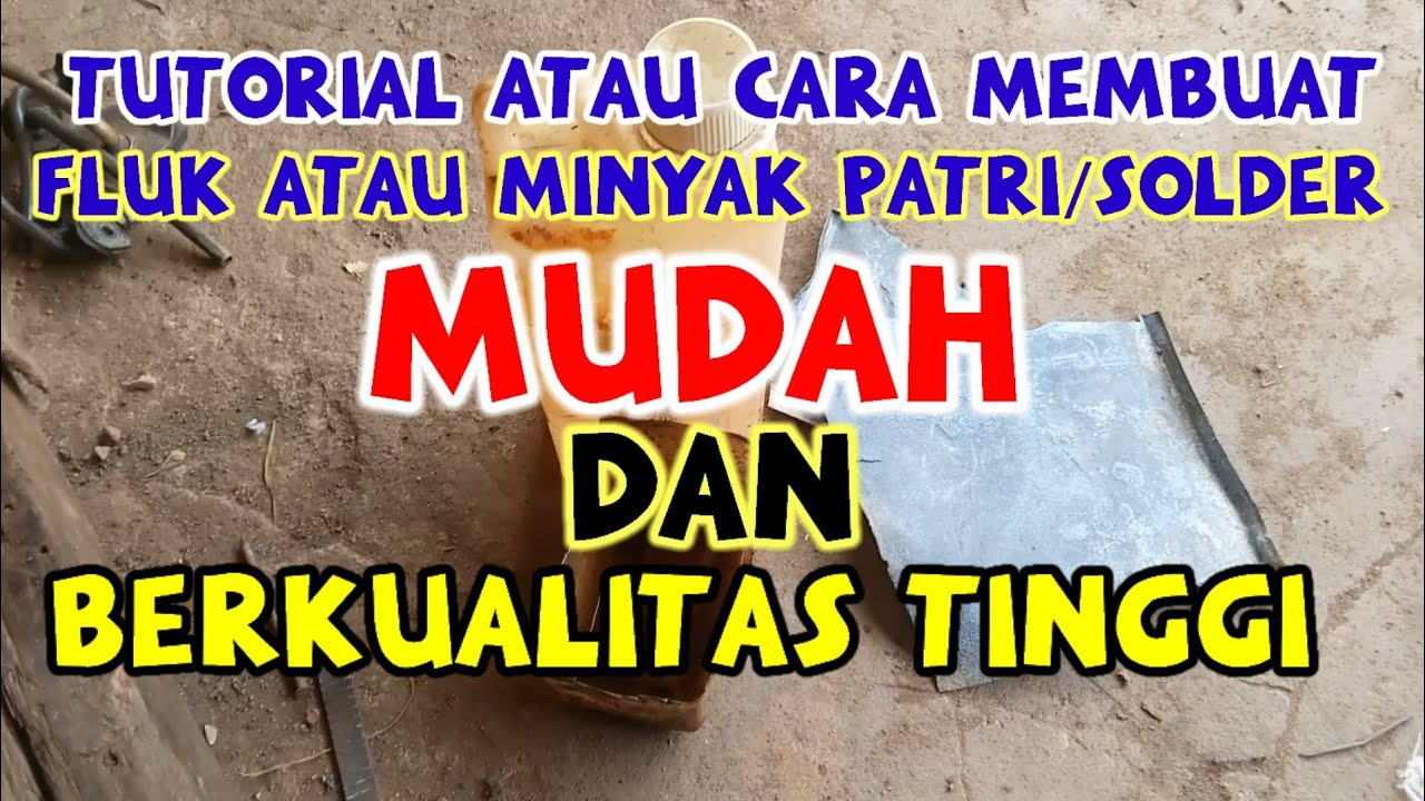 cara dan tutorial membuat minyak patri atau fluk solder timah @ServisRadiatorDASTEHNIK