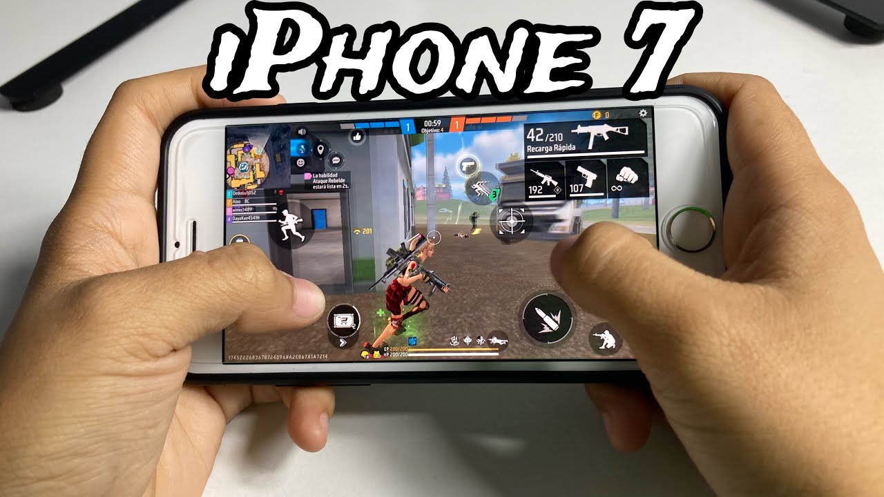 iPhone 7 Free Fire Ultra 60fps HandCam | Prueba de Rendimiento GRÁFICO MÁXIMOS