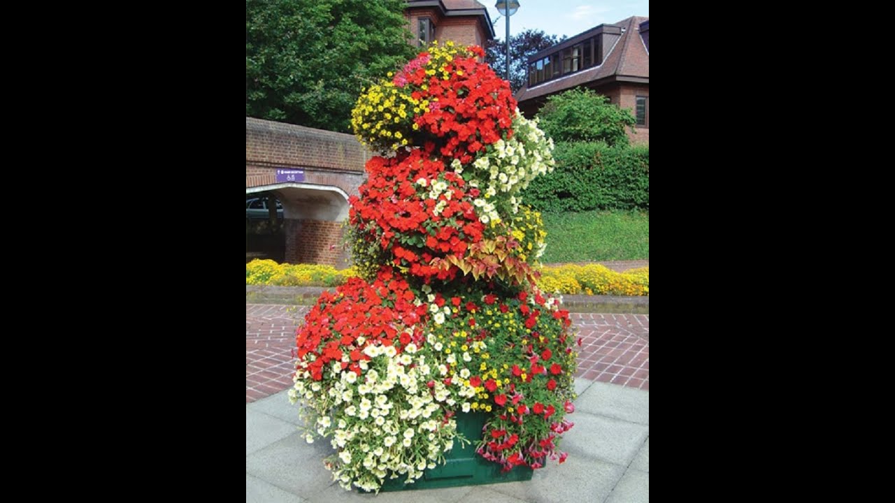 Plantscape 3 Tier Square Base Flower Tower Assembly   PMS3