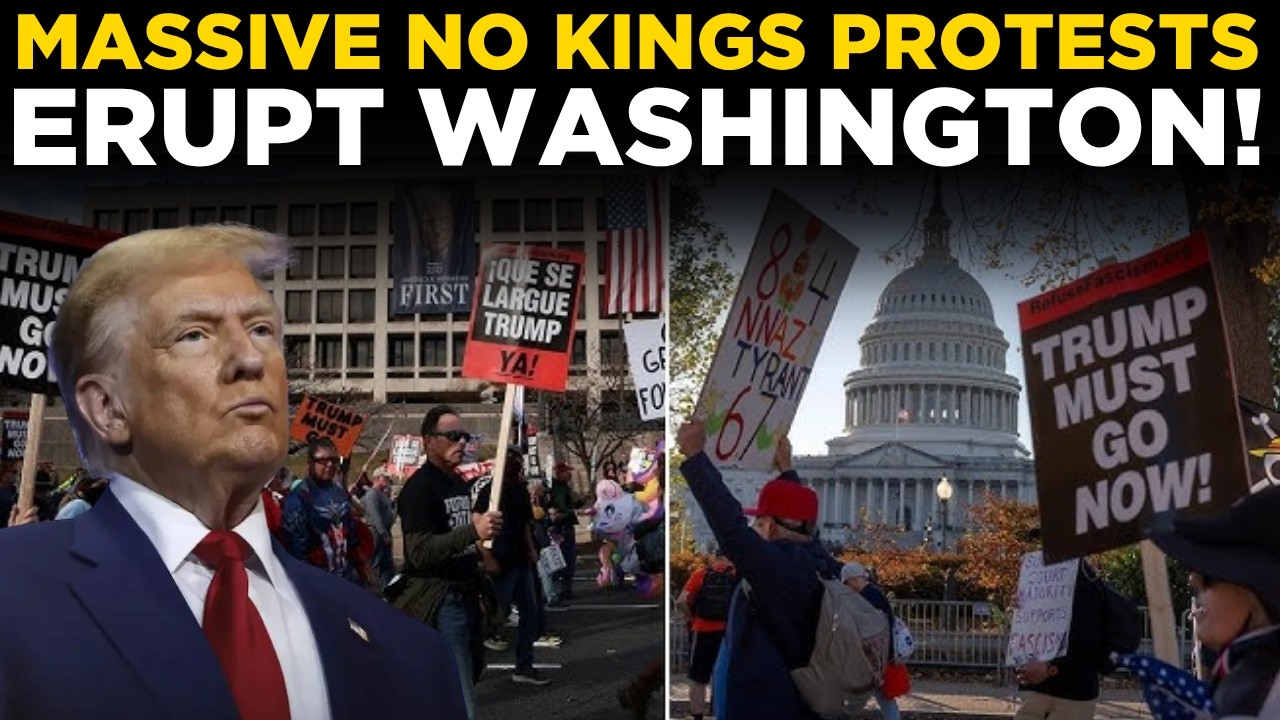Anti-Trump Protest LIVE In DC: Massive &lsquo;No Kings&rsquo; Crowd Erupts | No Kings Protest |Donald Trump News