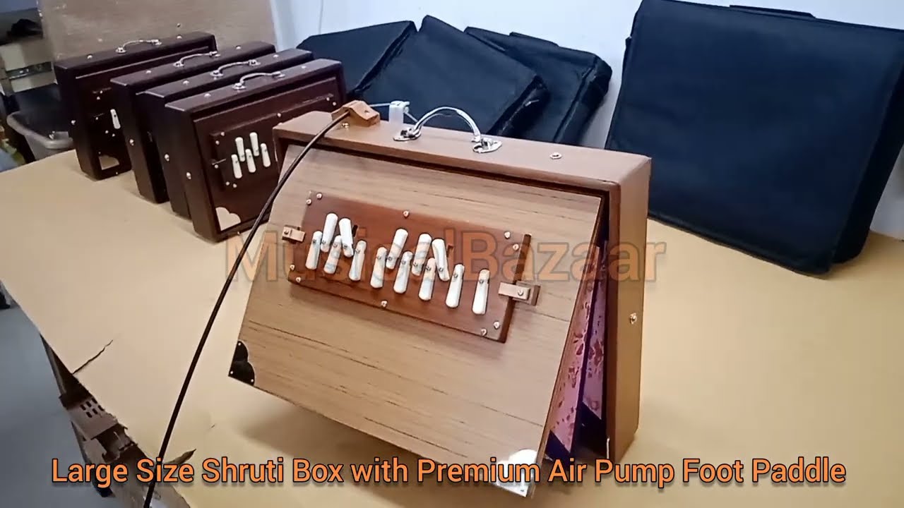 Maharaja FBJ Shruti Box, C Scale Shruti Box demo with Foot pedal