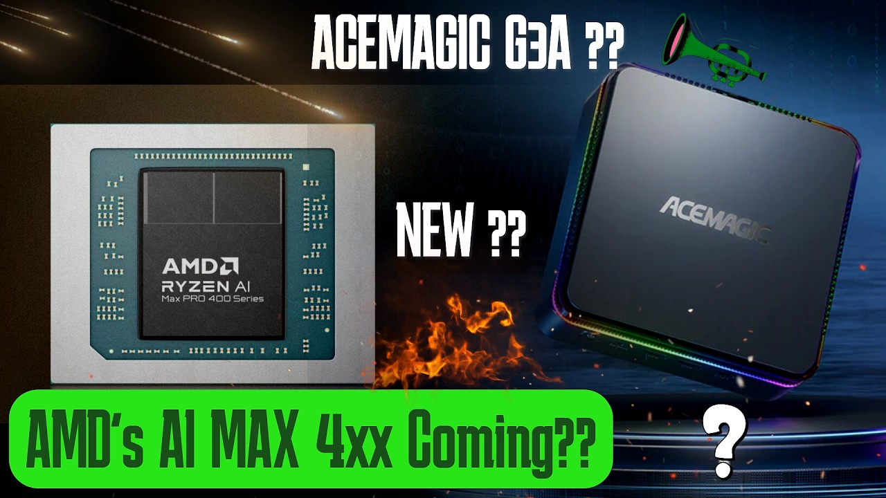 ACEMAGIC G3A mini workstation coming? | AMD Ryzen AI Max Pro 400 Series | New AV2 codec ??