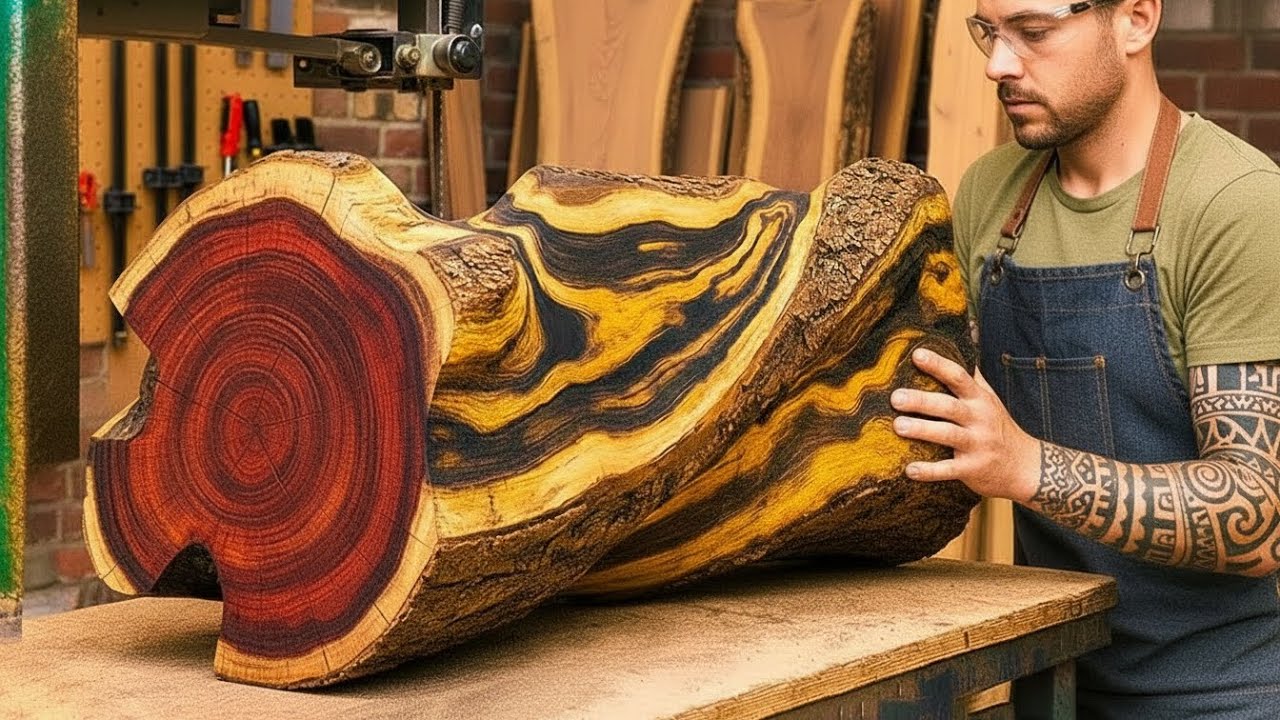 Incredible Handcrafted Woodworking Process: Turning Redwood Into $5,000 Masterpiece King Size Bed