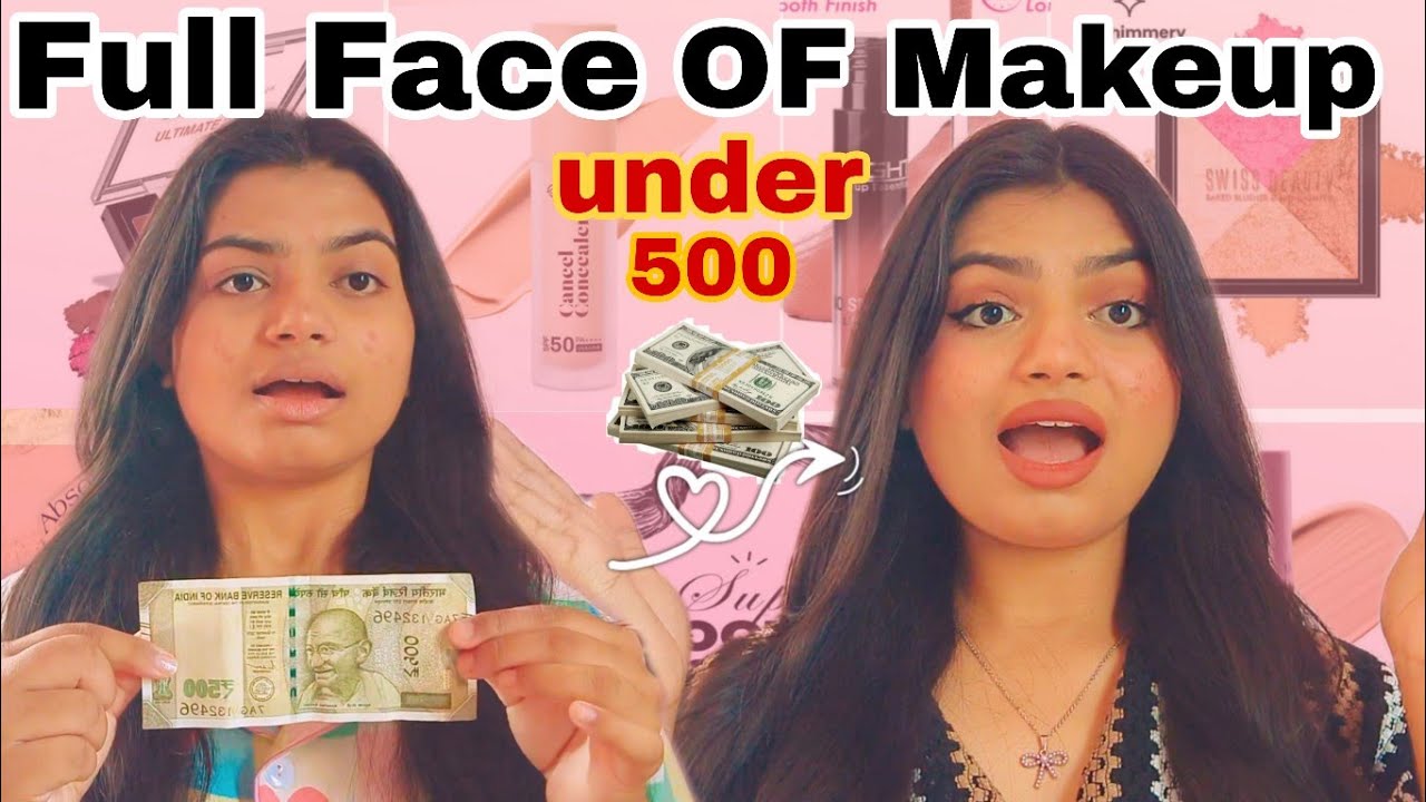 Full Face Makeup Under ₹500 | Beginners Friendly|| Mantasha 
