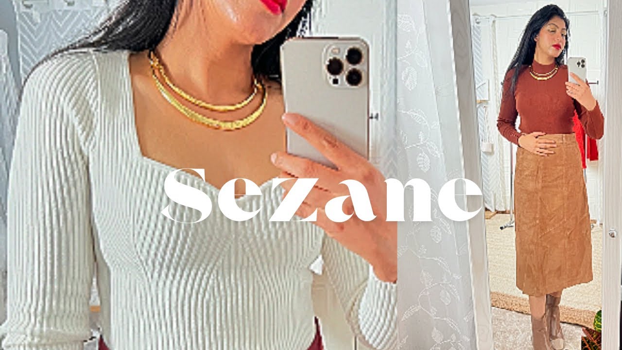 Sezane haul !!! (🍁❤️The Best Fall collection * EVER *) skirts, cozy knits and beautiful accessories