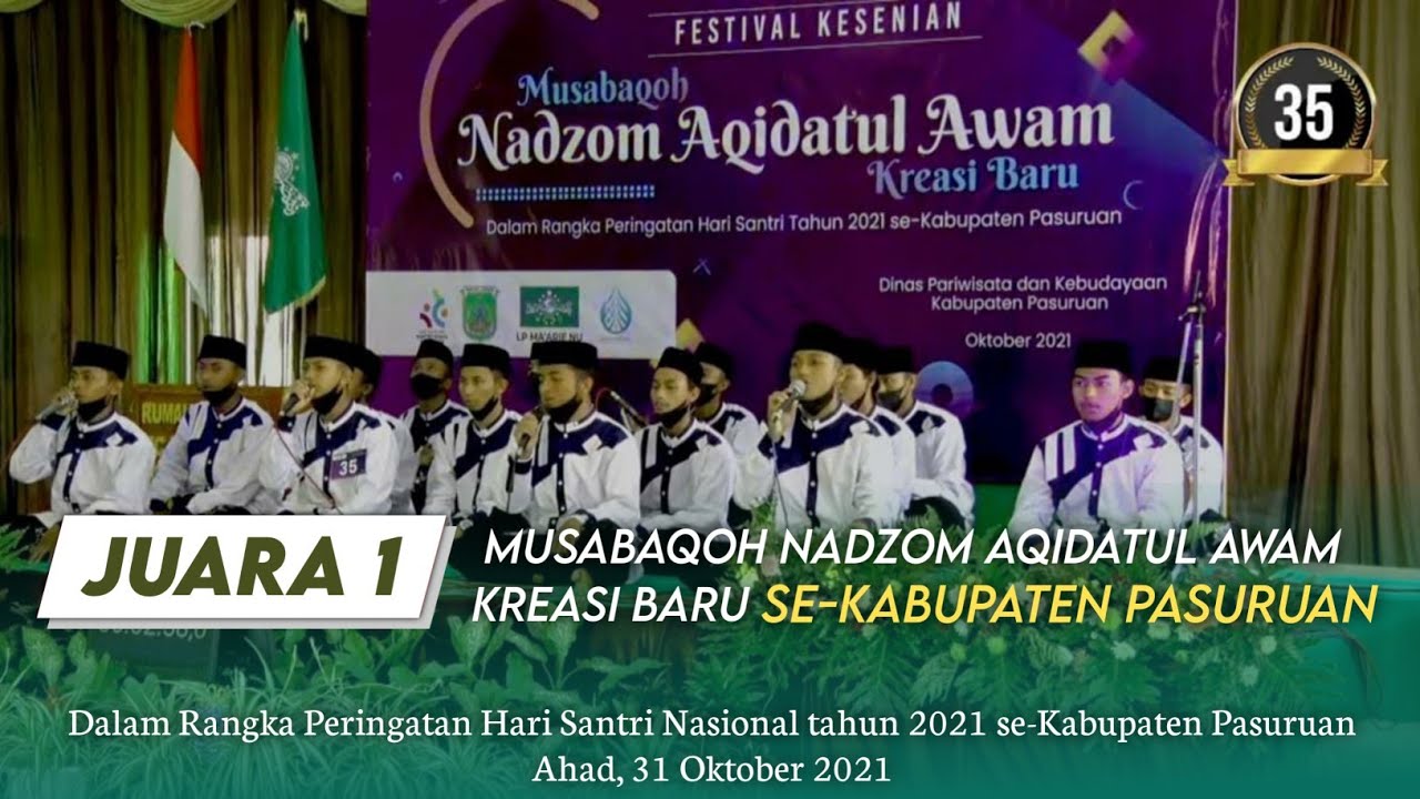 JUARA 1 Musabaqoh Nadzom Aqidatul Awam Kreasi Baru se-Kabupaten Pasuruan | Madin Assholach Kejeron