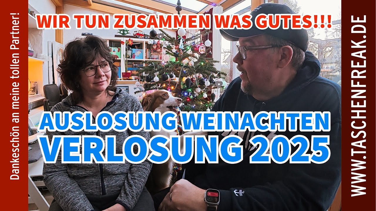 🎄 Taschenfreak Weihnachtsverlosung 2025 – Die große Auslosung gemeinsam mit meiner lieben Frau 🎁🐶