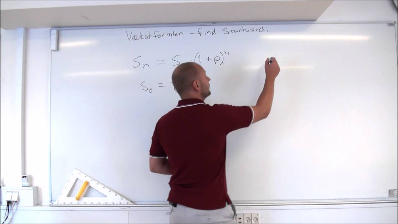 Procent - V&aelig;kstformlen - Find startv&aelig;rdi - Matematik FED