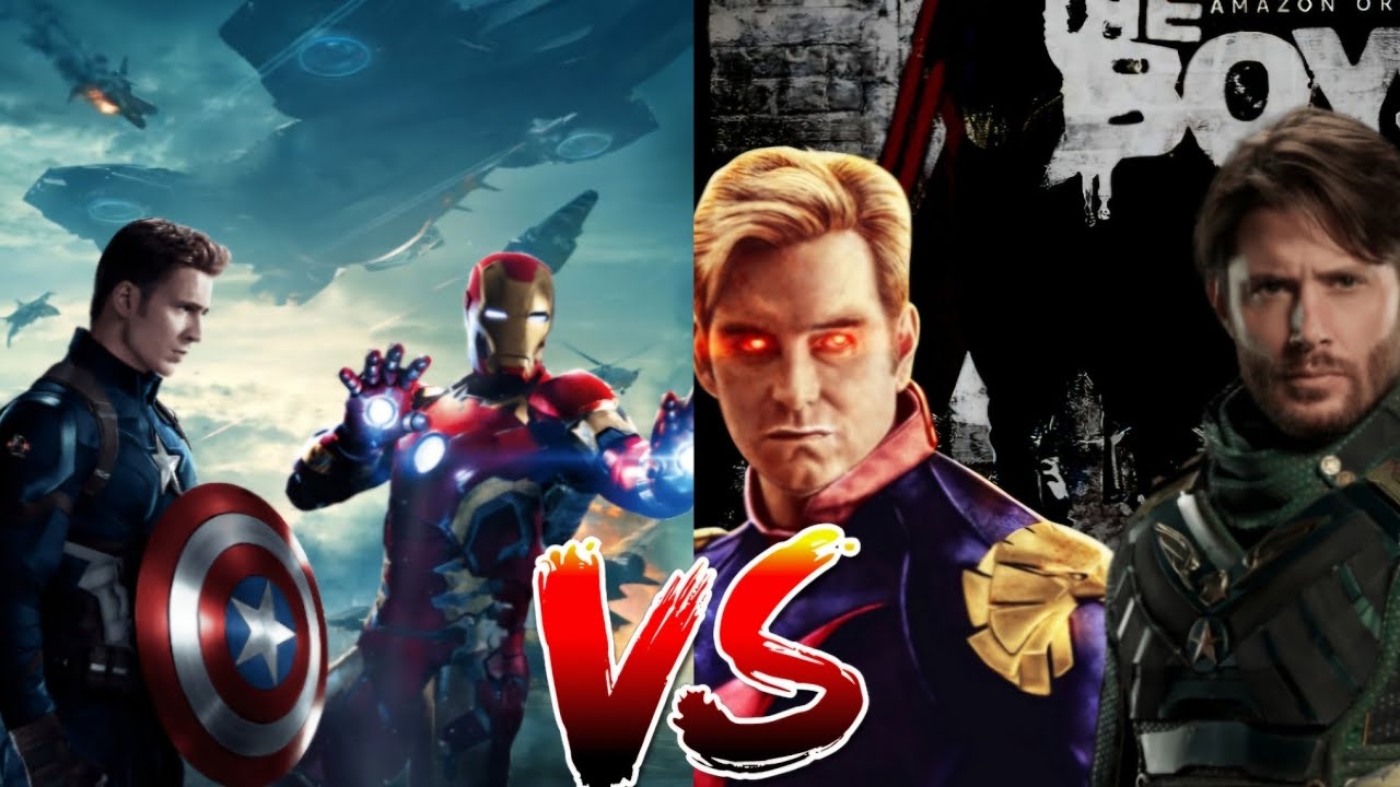 Homen de ferro e capitão america (ucm) VS homelander e soldier boy (the boys) [Batalha mortal]
