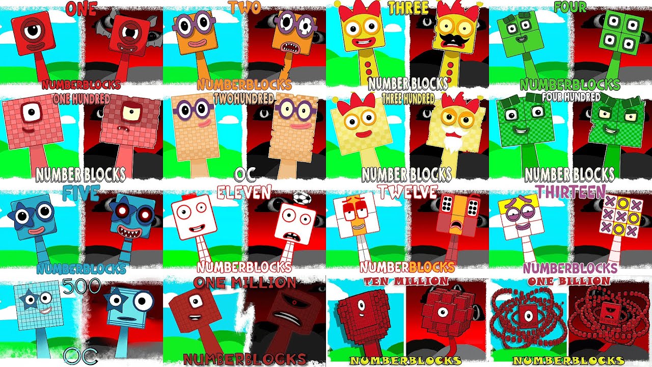 My Sprunki OC: NumberBlocks 1 to BILLION (From ONE, TWO, THREE ...MILLION, TEN MILLION, ONE BILLION)