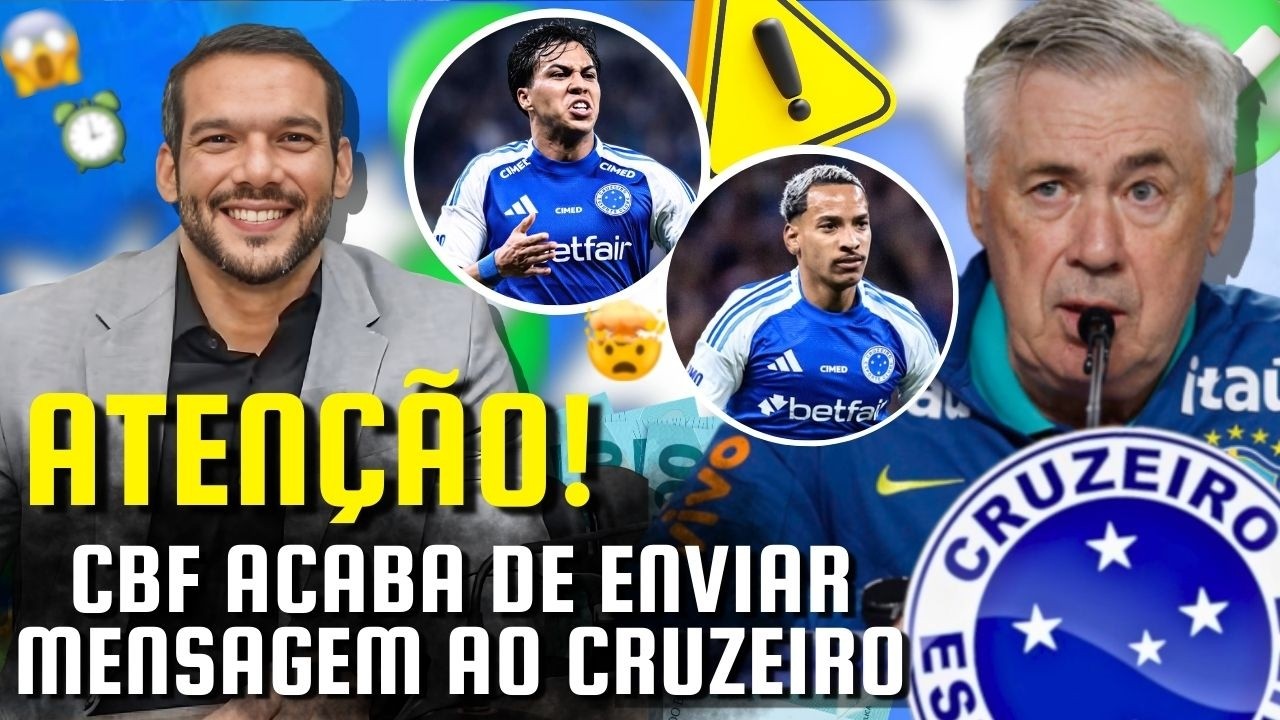 URGENTE: CBF ENVIA COMUNICADO AO CRUZEIRO AGORA! | URGENTE: CBF ENVIA COMUNICADO AO CRUZEIRO!