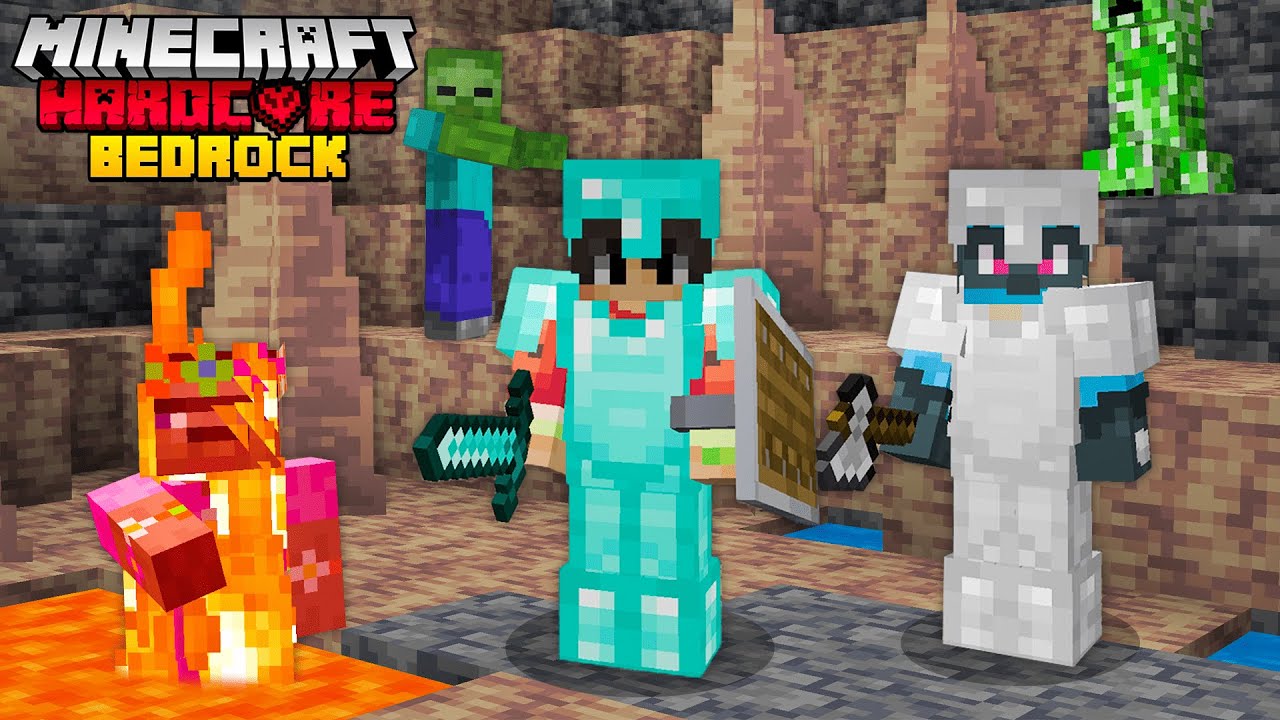 On a survécu 24h sur Minecraft Hardcore sur Bedrock... (impossible)