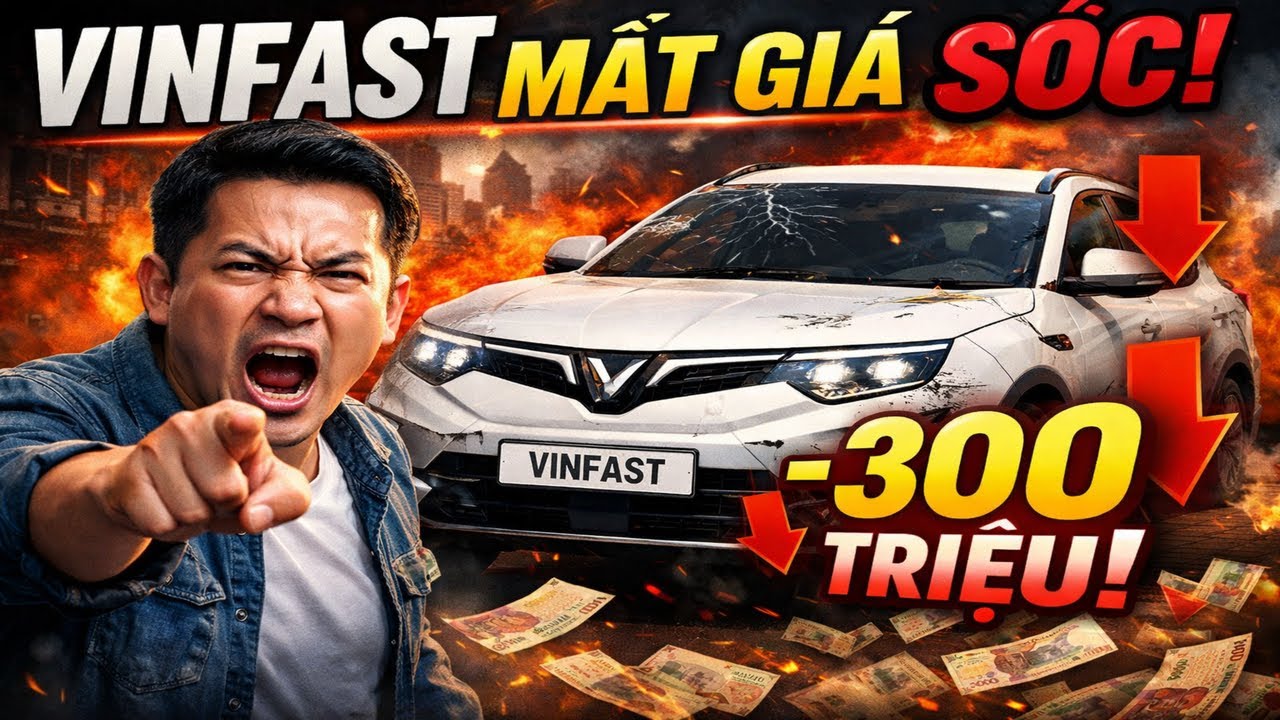 VinFast Mất Giá Không Phanh: Xe Vừa Lăn Bánh Đã Rớt Hàng Trăm Triệu