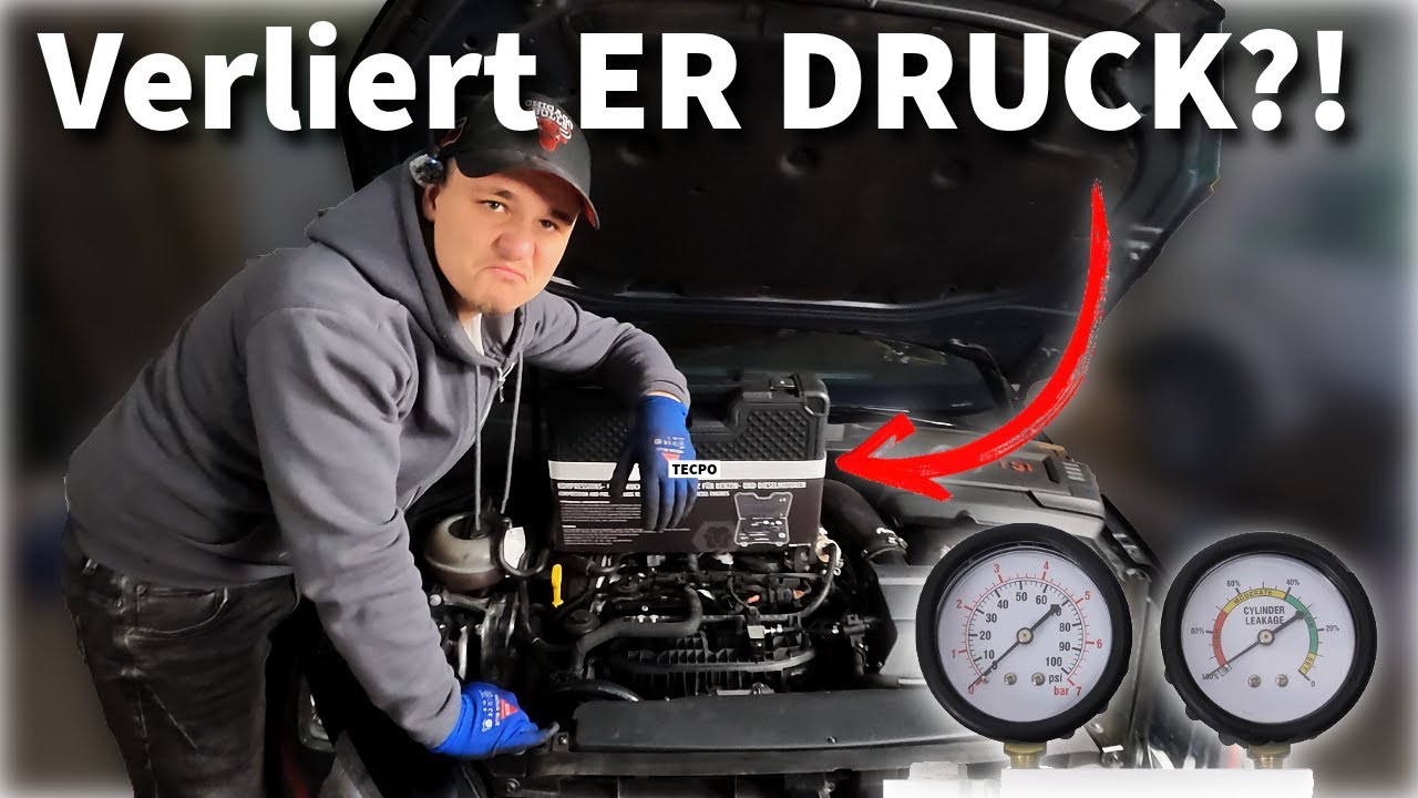 🔥Schock oder Entwarnung? Druckverlustprüfung am VW Golf☁️ #kfz #auto #werkzeug 