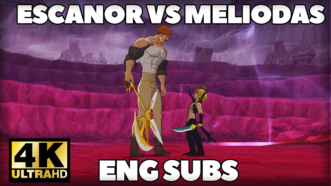 Escanor Vs Meliodas Full Fight [HD English Subtitles with OST] Seven Deadly Sins: Grand Cross