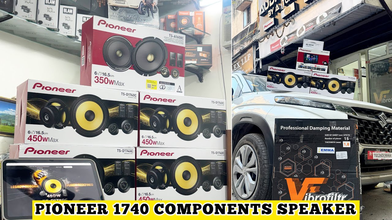 ALL NEW Pioneer TS-D1740C Component Speaker 🔥🔥 | येलो CONE स्पीकर  | 100 RMS | DETAILED REVIEW | 🔉
