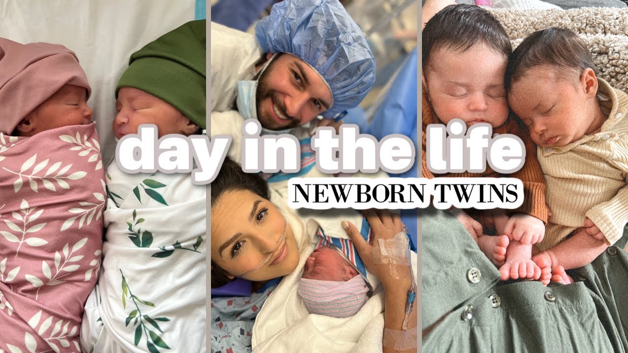 A DAY IN THE LIFE WITH NEWBORN TWINS | MOM OF THREE