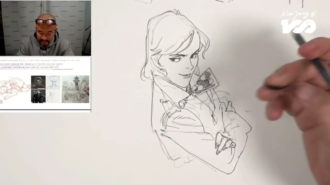 【character sketch②】#kimjunggi  #sketch #art  #drawing #painting #金政基100堂课#