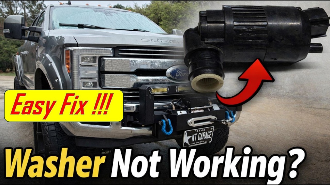 How to Fix Washer Fluid Not Spraying on Your 2017+ Ford F250
