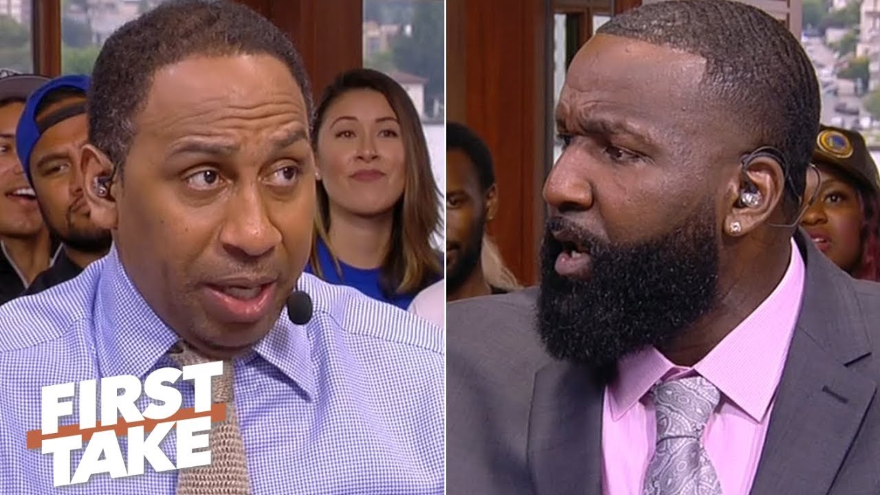 Stephen A. debates Kendrick Perkins about the Warriors' handling of KD’s injury | First Take