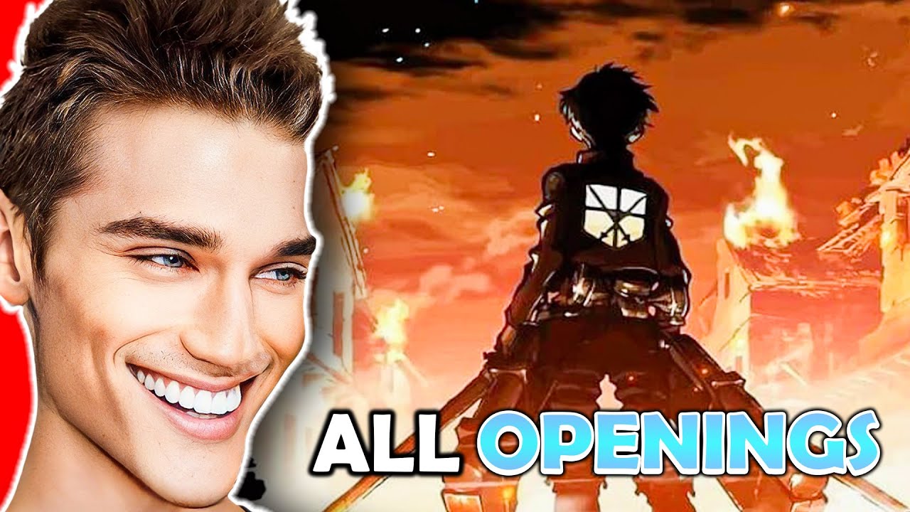 Anime HATER Reacts to ATTACK ON TITAN Openings (1-9) for THE FIRST TIME !!