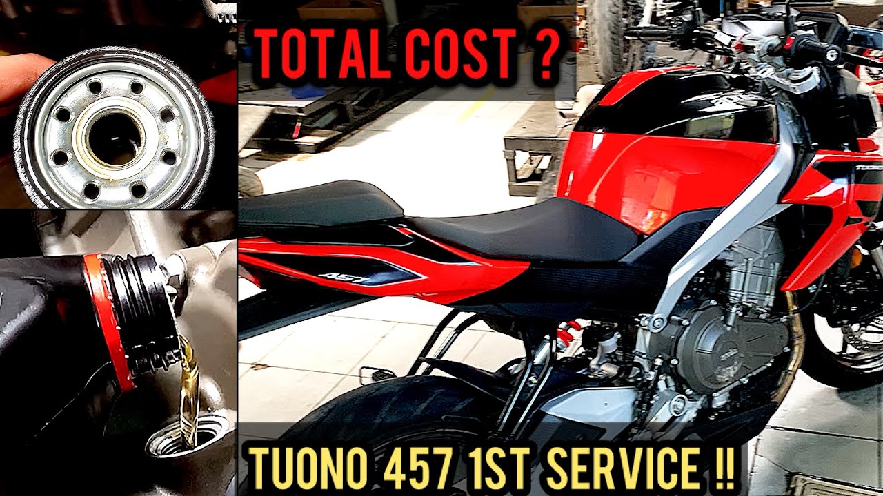 Aprilia Tuono 457 First Service! Total Cost?