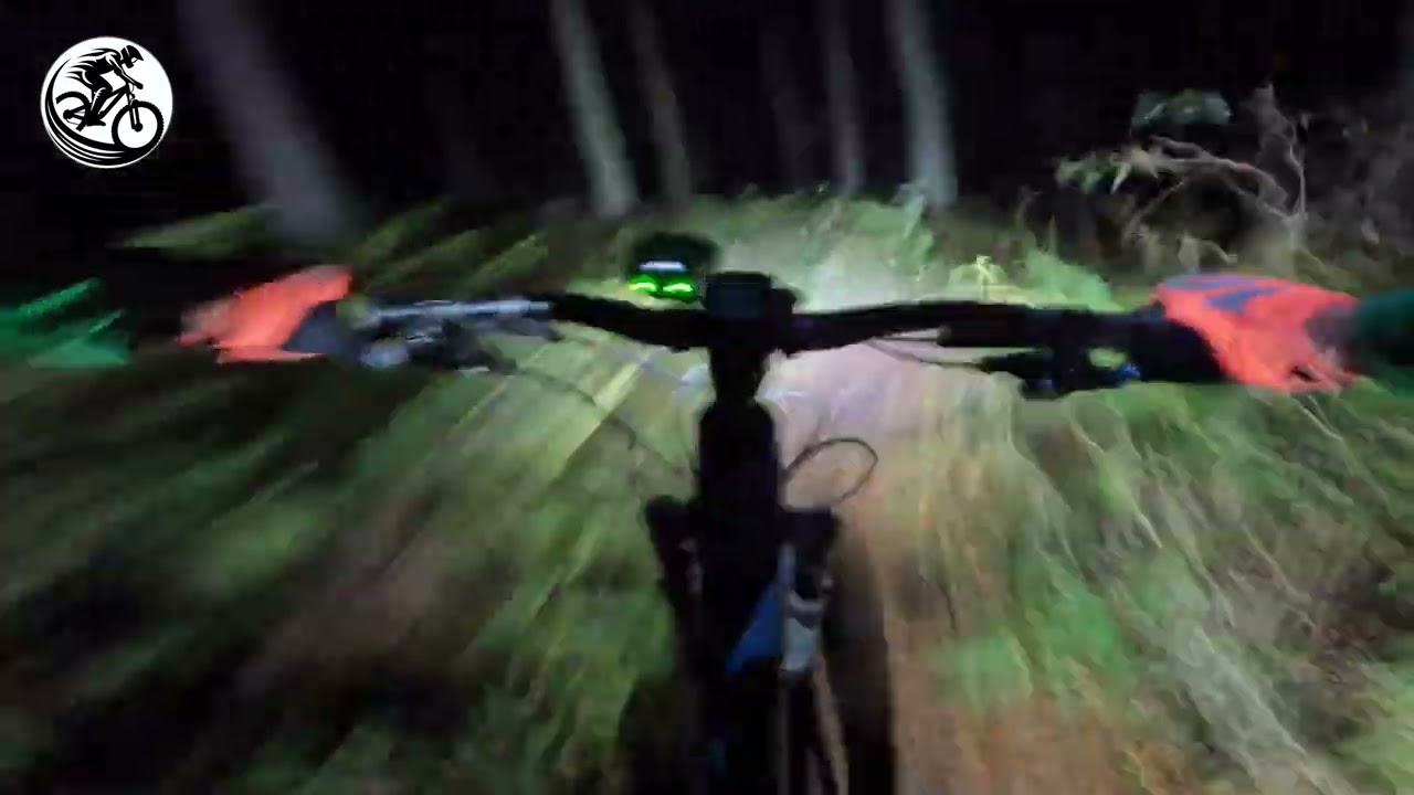 COG Night Ride Hally-B.  Everything is blurry at night.