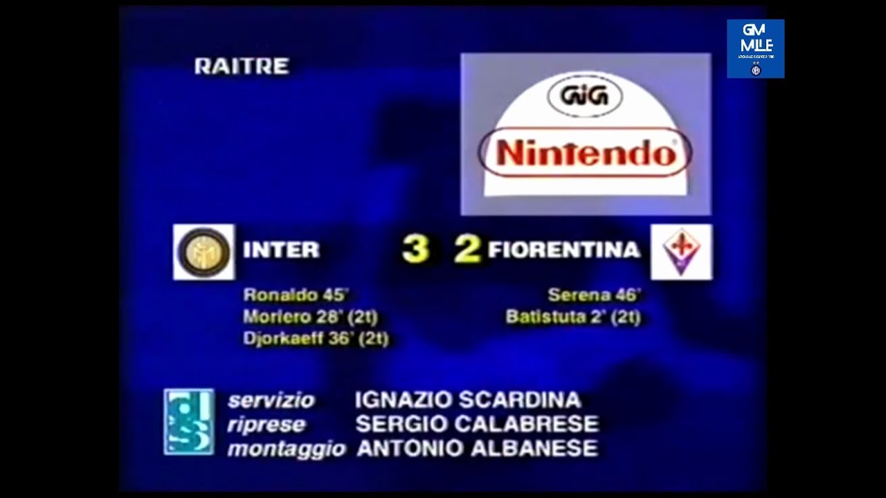 1997-98 (3^ - 21-09-1997) INTER-Fiorentina 3-2 Servizio D.S.Rai3