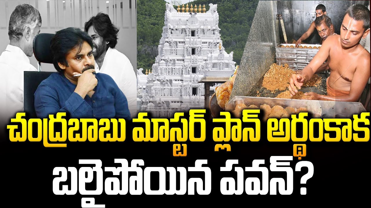 చంద్రబాబు మాస్టర్ ప్లాన్ అర్థంకాక బలైపోయిన పవన్    Truth Behind #tirumalaladdu #pawamkalyan||smt