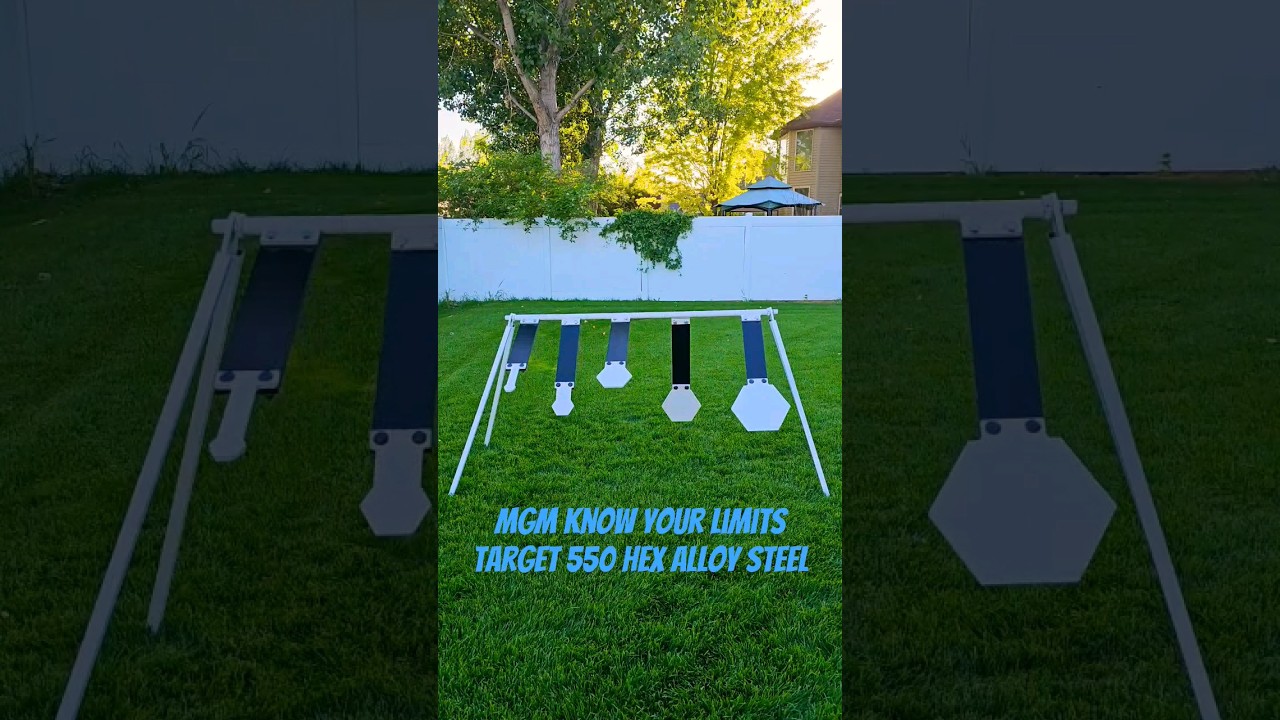 MGM Know Your Limits Target 550 Hex Alloy Steel #firearms #gun #target #asmr #build #shooting