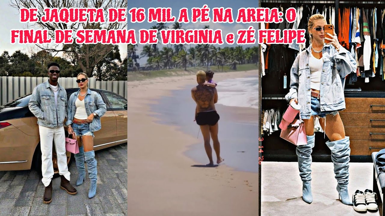VIRGINIA FOCA NA MODA DE LUXO NA EUROPA E ZÉ FELIPE SE ISOLA COM A MÃE E OS FILHOS NO BRASIL. 🫢