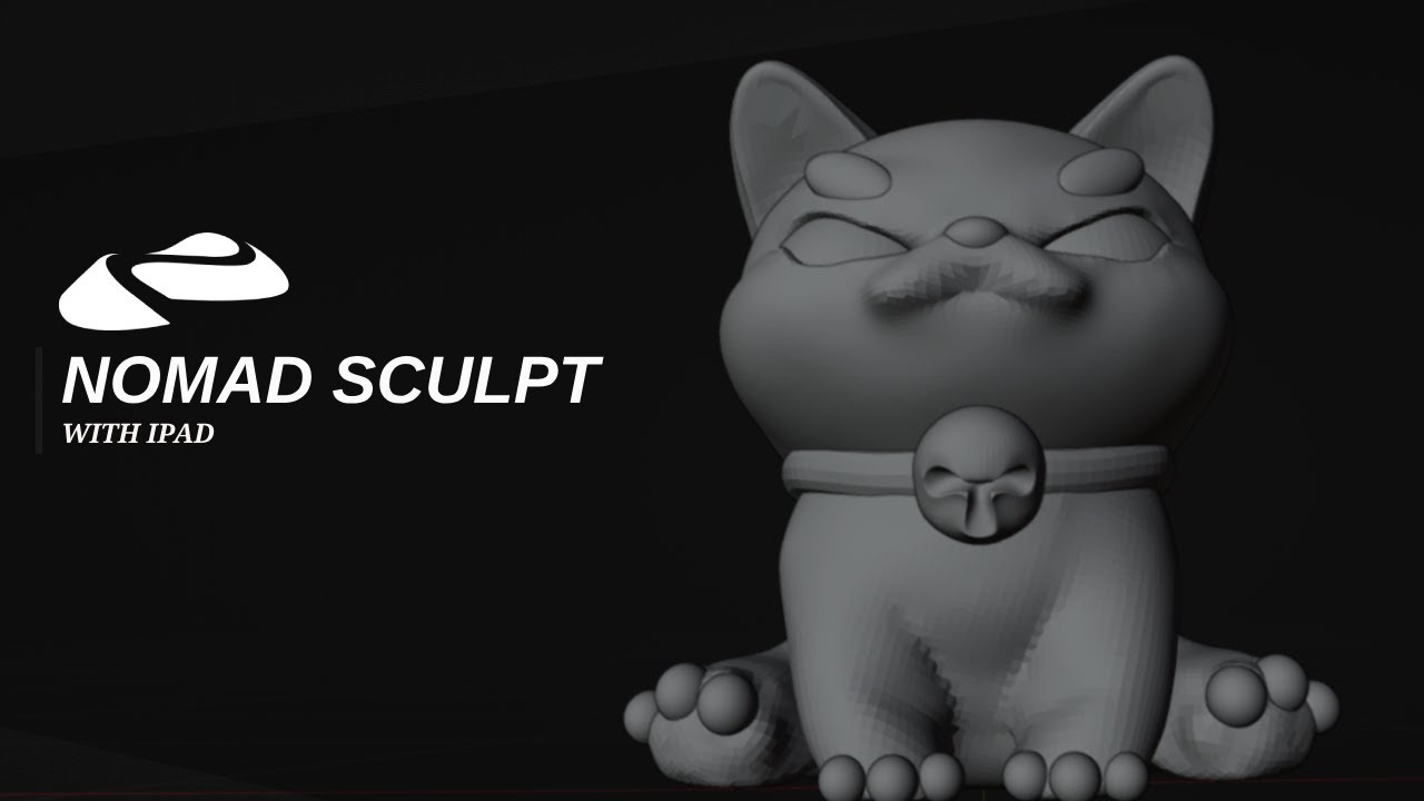 Sculpting a Angry Cat with Nomad Sculpt