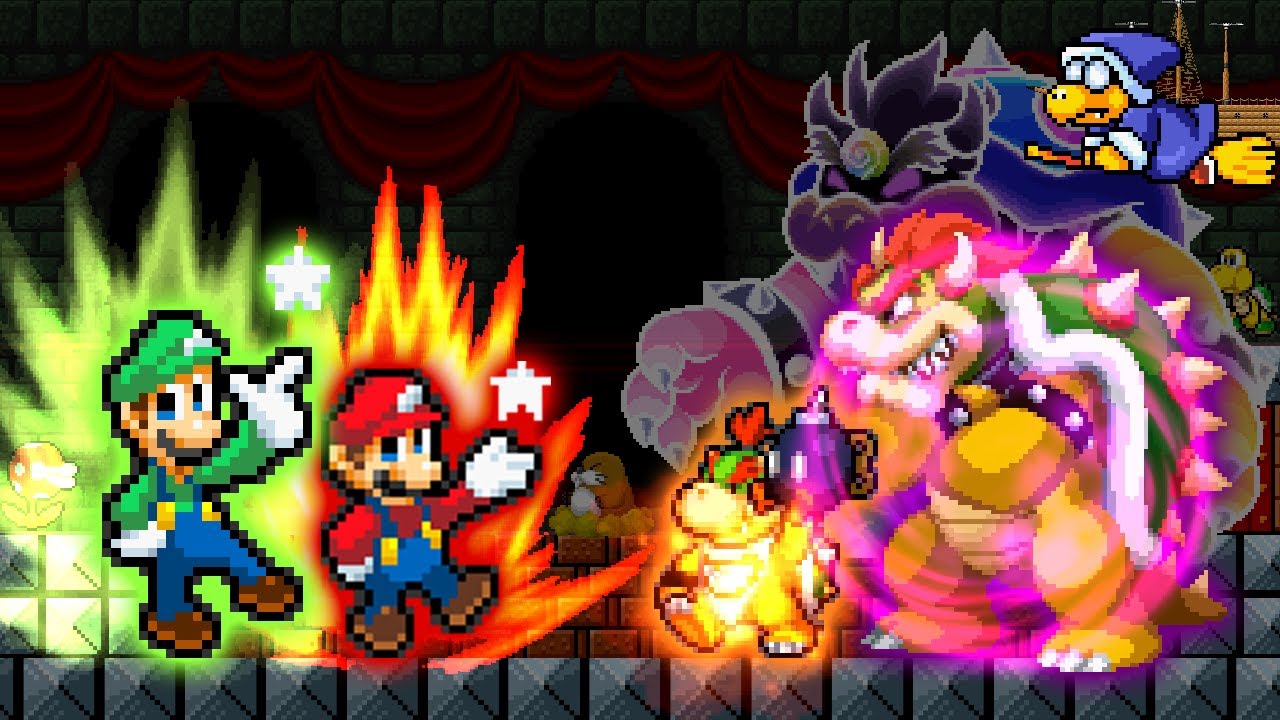 [KOF MUGEN] Super Better Mario & Super Better Luigi VS Bowser Jr & Bowser