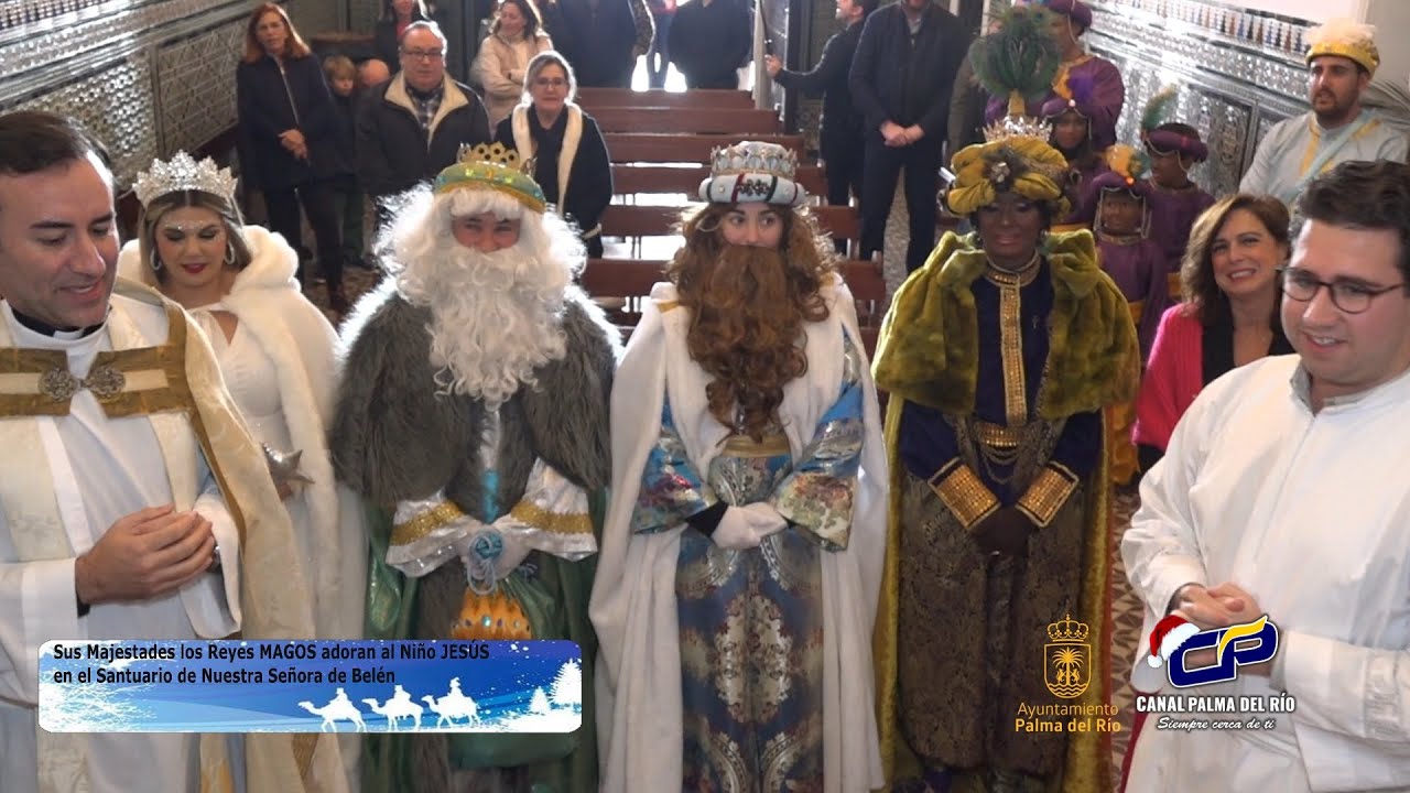 Sus Majestades los Reyes MAGOS adoran al Niño JESÚS en el Santuario de Nuestra Señora de Belén