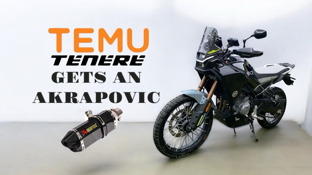 Temu Tenere ( CF Moto 450 MT/ IBEX gets an AKRAPOVIC exhaust