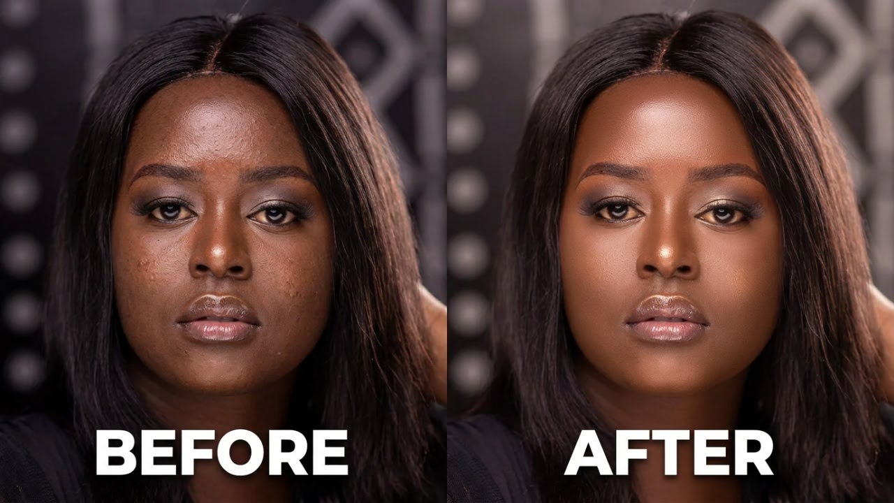 Dark Skin Retouching in Photoshop  Full Start to Finish Tutorial