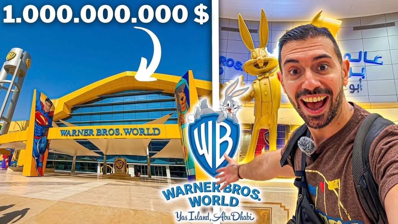 El mejor PARQUE WARNER del mundo!? 😱 Descubro WARNER BROS. WORLD Abu Dhabi