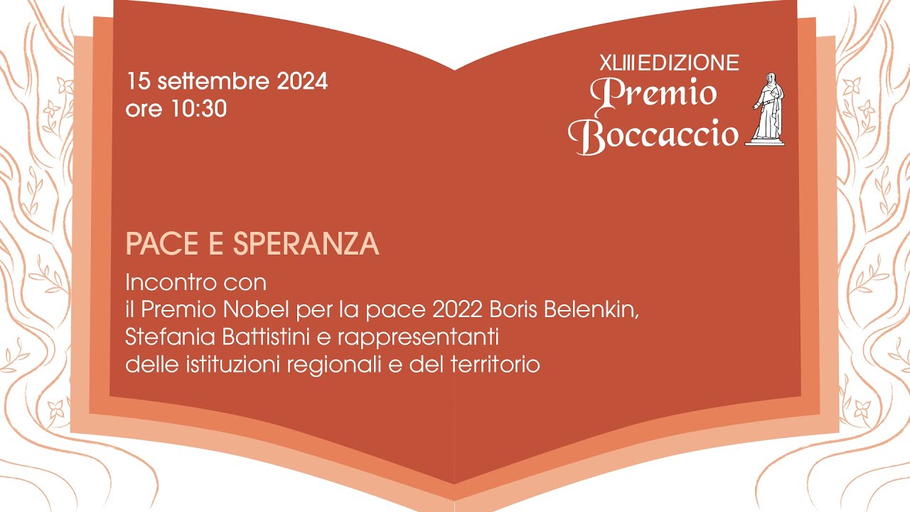 PREMIO BOCCACCIO - PACE E SPERANZA - BORIS BELENKIN