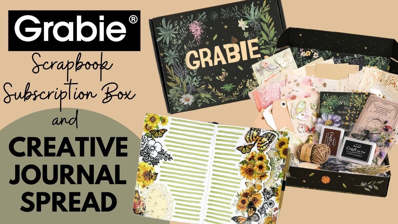 UNBOXING - (SOLD OUT) GRABIE SCRAPBOOK CLUB BOX & CREATIVE JOURNAL PLAN WITH ME