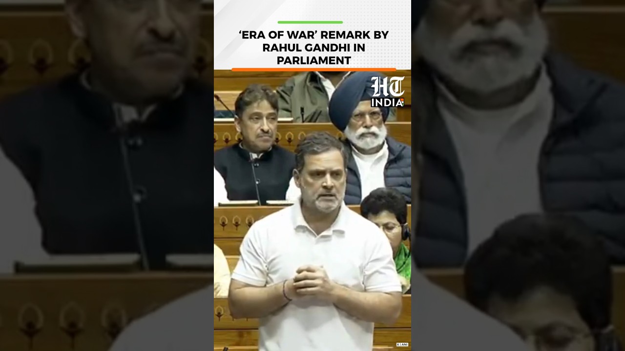 Rahul Gandhi Says World Entering Era Of War Amid Global Conflicts | HT India