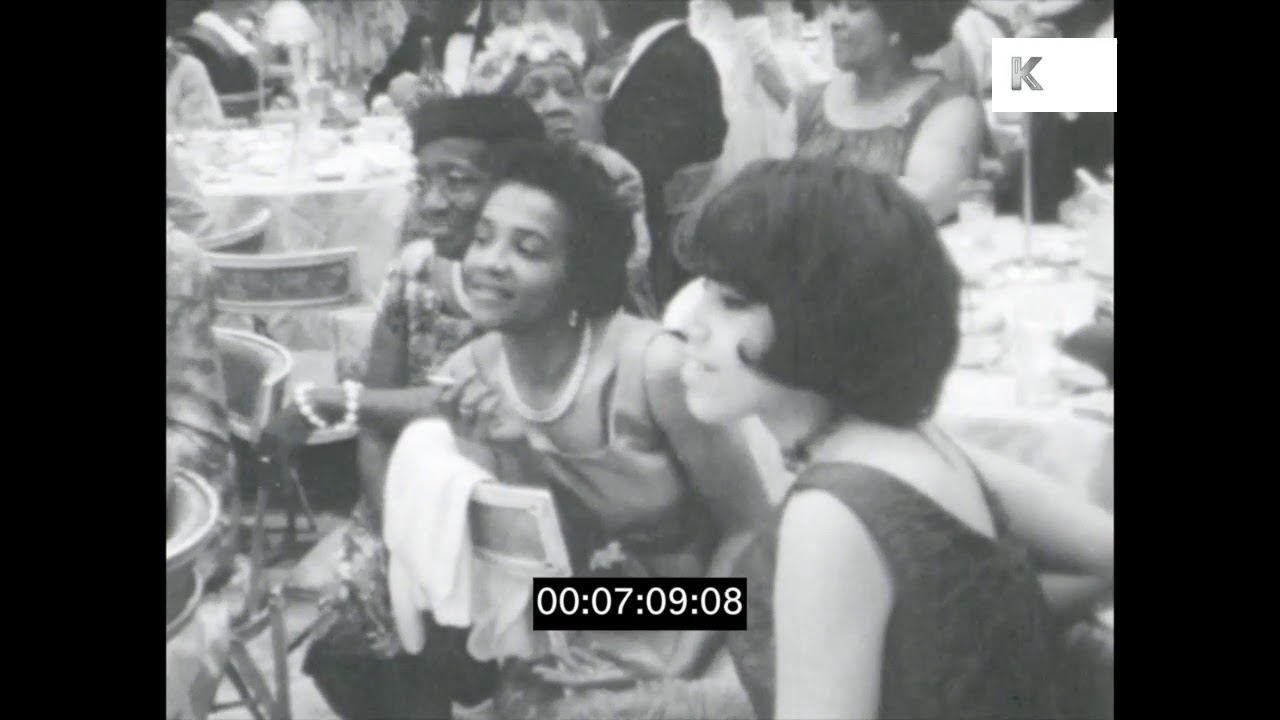 African Americans Ballroom Dancing, Debutante Ball, 1960s USA, 16mm