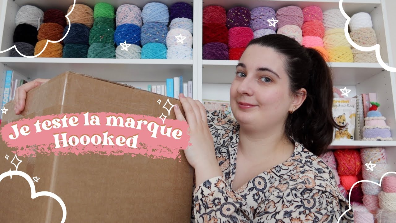 Je teste la marque Hoooked, 21 kg de pelote !!! 📦🧶