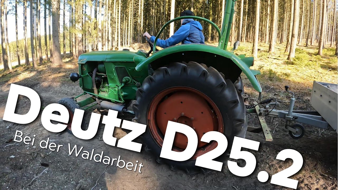 Wald ist Generationensache! Endlich mal wieder der Deutz D25.2 im Einsatz ! 🚜🌲