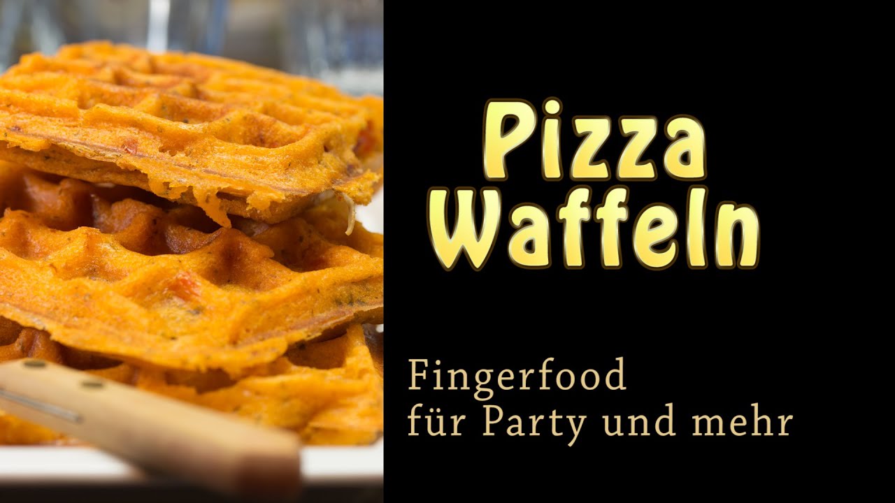 Pizza Waffeln Fingerfood schnell gemacht