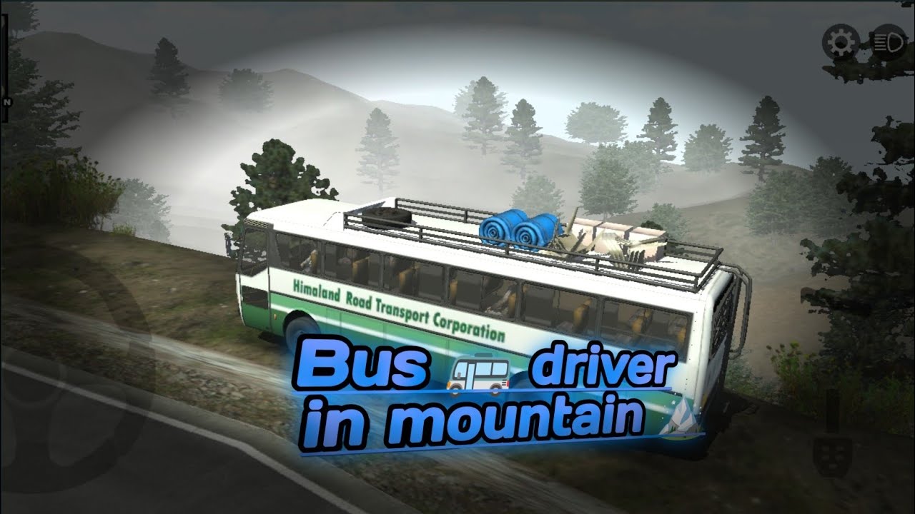 driver a 🚌 in mountain 🏔️ road 