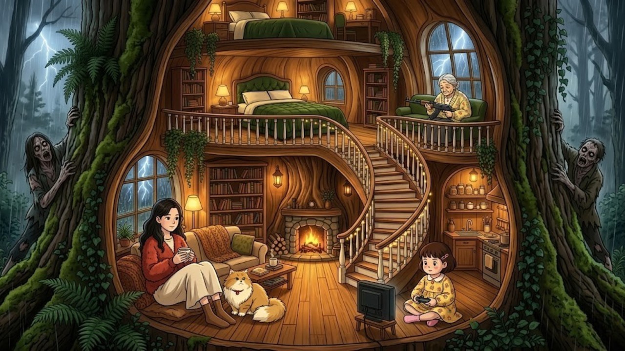 Surviving in a Treehouse During Zombie Apocalypse 🧟🌳