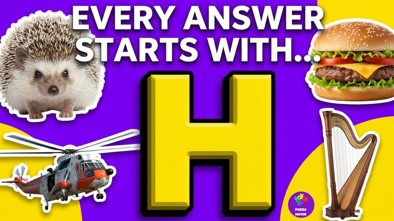 General Knowledge Trivia Quiz| Every Answer Starts With The Letter 
