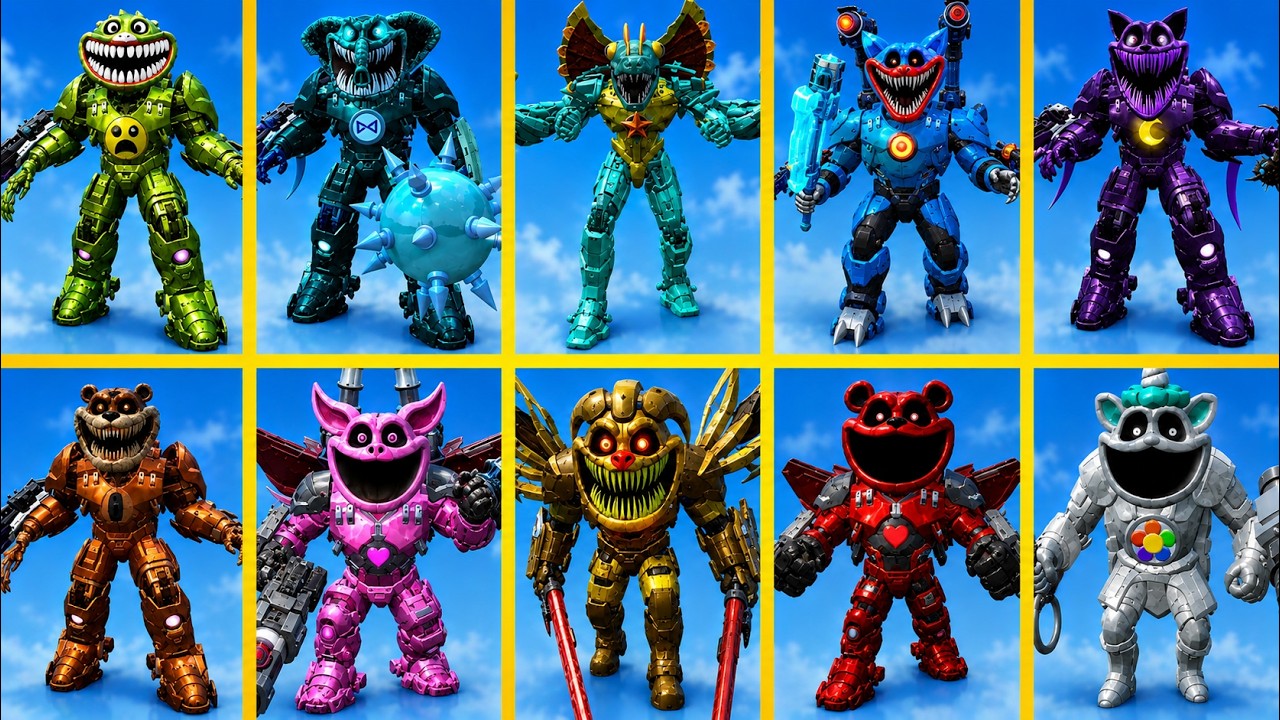 NEW EVOLUTION OF MECHA TITAN DILOPHORINE VS MECHA TITAN HUGGY POPPY PLAYTIME in Garry's Mod